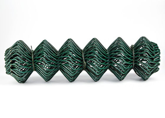 Peternakan 25x25mm Green Pvc Chain Link Pagar Instalasi Cepat Layanan One Stop