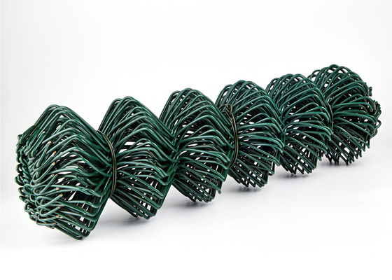 Livestock 25x25mm Green Pvc Chain Link Fence Quick Installation One Stop Service